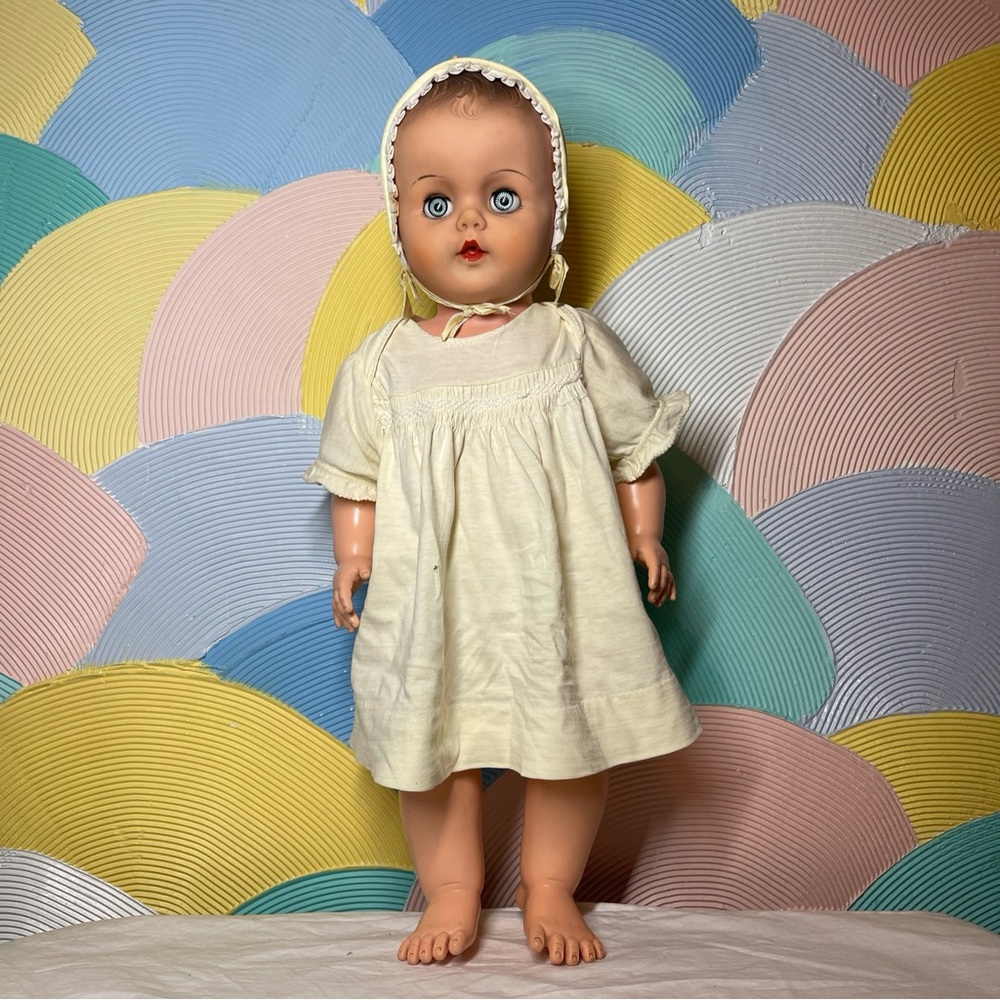 Vintage Ideal 25-IA Betsy Wetsy Doll 1950's Rare Large Limited Addition Bonnet